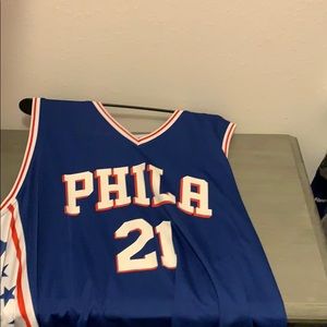 Expensive Clothing Wear Includes A 76ers Jersey!